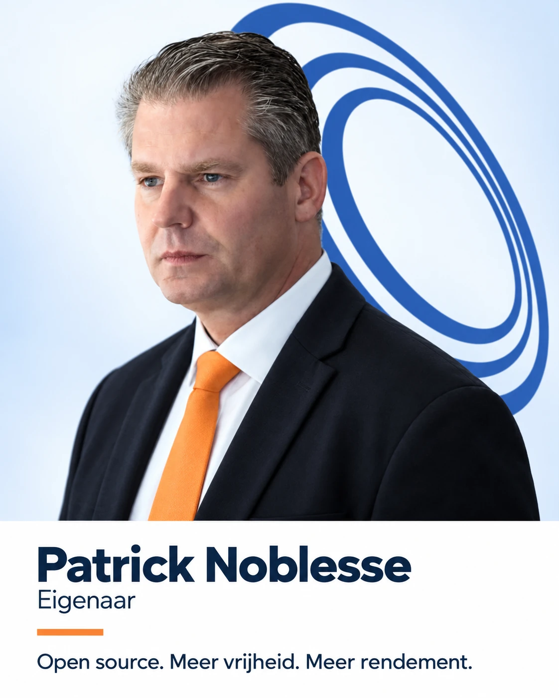 Patrick Noblesse, eigenaar van Prosolit. Open source. Meer vrijheid. Meer rendement.